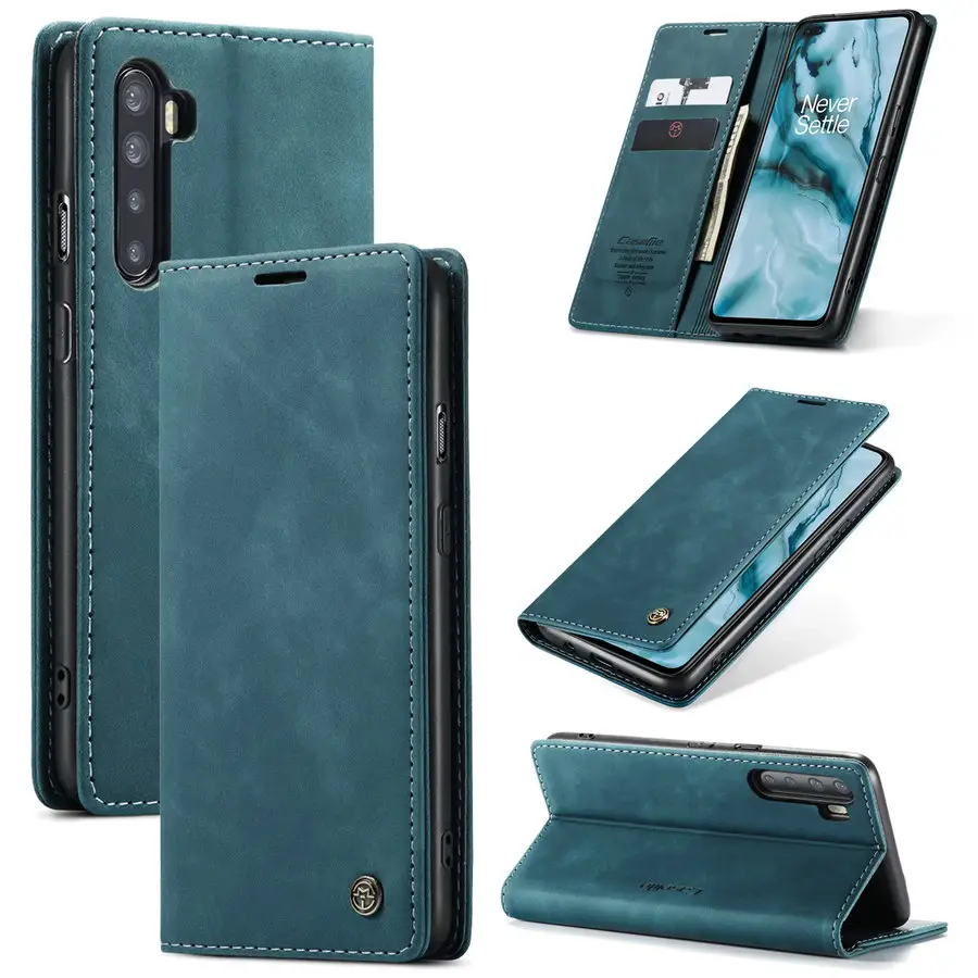 CaseMe Clasp Magnetic Cover for Oneplus 10 pro Leather Flip Case With three Credit Cards Holder Cover for One plus 10 pro Custom