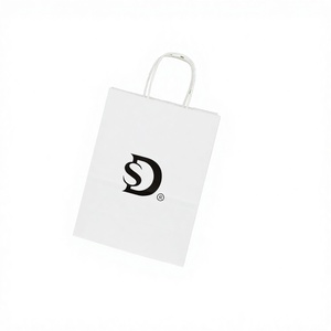 Bolsas de Papel Blancas de Lujo al por Mayor con Asas Retorcidas, Bolsas de Compras con Logotipo Personalizado para Ropa, Regalos y Tiendas Minoristas - Product Image 2
