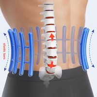 Ceinture de soutien lombaire professionnelle pour la perte de poids et le soulagement de la douleur - Néoprène respirant et gaine de corps élastique pour l'entraînement en salle de sport