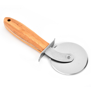 Xyj Gadgets de cuisine en acier inoxydable, manche en bois, fraises à une roue, outils de cuisson - Product Image 6