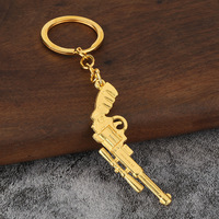 Gantungan Kunci Desert Eagle Alloy, Koleksi Gamer, Liontin Mobil, Tempat Kunci Logam Unik