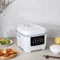 Cuisinière à riz électrique numérique intelligente 4L, cuve intérieure carrée en alliage antiadhésive, cuisson rapide, appareil de cuisine domestique portable
