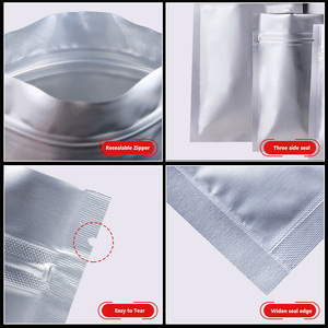 Custom 1 Gallon Aluminum Vacuum Mylar Bags 10x14 Inch Three Side Seal Food Storage Bags with 300cc Oxygen Absorber - Product Image 4