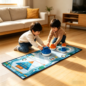 Juego de hockey sobre hielo cinco en uno, juguete de hockey sobre hielo, juguete de bolos, accesorios completos, desarrolla habilidades de coordinación mano-ojo, juguete deportivo para niños - Product Image 1