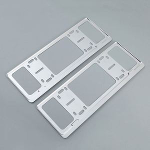 Cadre de plaque d'immatriculation en alliage d'aluminium avec vis antivol, support de plaque d'immatriculation intégral pour voiture personnalisée - Product Image 2