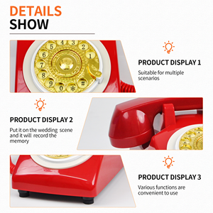 <span class=keywords><strong>Livre</strong></span> d'or personnalisé téléphone Antique téléphone populaire fête mariage fournitures message vocal <span class=keywords><strong>livre</strong></span> cadran rotatif rétro téléphone <span class=keywords><strong>Audio</strong></span> - Product Image 6