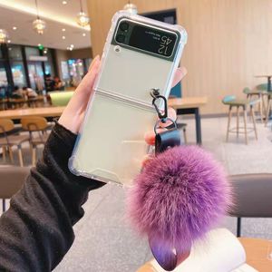 Nouvelle coque de protection transparente antichoc fine avec dragonne à pompon pour Samsung <span class=keywords><strong>Z</strong></span> <span class=keywords><strong>Flip</strong></span> 7 6 5 <span class=keywords><strong>4</strong></span> 3 - Product Image 5