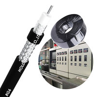 Câble coaxial PVC RG6 RG59 CATV 75 ohms 50 ohms, prix usine, pour communication