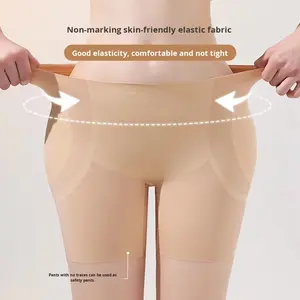 Culotte sculptante sans couture en nylon fin avec coussinets de fessier naturels pour rehausser les fesses, outil de lifting des fesses pour femme, effet fesses de pêche - Product Image 5