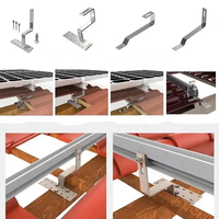 Fabrication de tôle en acier inoxydable sur mesure Support de crochet de toit de tuile de montage solaire pour toit de tuiles