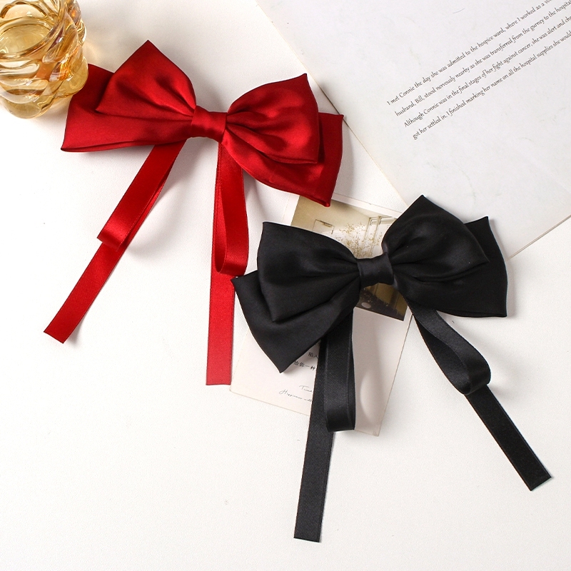 2 Piece Denim Bow Hair Pins