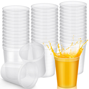 Gobelets en plastique jetables de grande capacité de 24 oz, écologiques, recyclables, pour thé, café, cappuccino - Product Image 1