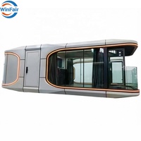WinFair Maisons Modulaires Hôtelières Mobiles Conteneurs de 40 Pieds en Forme de Capsule Spatiale Préfabriqués pour Cabine de Vacances / MOQ 1 Ensemble