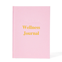 Carnet de bien-être personnalisé en lin avec couverture rigide, agenda de sublimation, carnet de planification quotidienne spirituelle et de pleine conscience