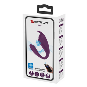 PRETTY LOVE Vibrateur point G Stimulateur clitoridien en silicone 10 fonctions de vibration 10 fonctions de tapotement Contrôle par application mobile - Product Image 6