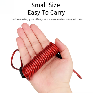 Kunci kabel pegas sepeda 1.5m, aksesori pelindung cakram <span class=keywords><strong>Alarm</strong></span> tali Anti Maling untuk sepeda motor/sepeda skuter - Product Image 5