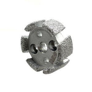 Jirui OEM OBM kim cương CNC Mài bánh xe 50mm 100mm Kim Cương stubbing phay bánh xe chân không brazed guaging bánh xe cho đá - Product Image 1