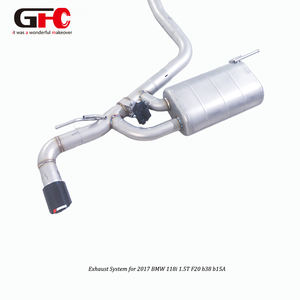 Sistema di Scarico Cat-Back con Valvola GFC per BMW 118i <span class=keywords><strong>F20</strong></span> 1.5T <span class=keywords><strong>B38</strong></span> (2015-2019) - Silenziatore Singolo con Valvola Singola e Uscita Singola - Product Image 1