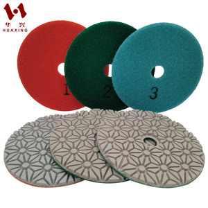 Discos <span class=keywords><strong>de</strong></span> Pulido <span class=keywords><strong>de</strong></span> Diamante <span class=keywords><strong>de</strong></span> Alta Calidad <span class=keywords><strong>de</strong></span> 100 mm (4 Pulgadas) y 3 Pasos, Almohadillas <span class=keywords><strong>de</strong></span> Pulido 123 para Azulejos, Granito, Mármol y Cuarzo - Product Image 3