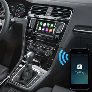 Volkswagen CarPlayสำหรับTouaregกอล์ฟTiguanเทอร์โมมิเตอร์Phaeton Phideon VW Android Auto Iphone Airplayหน้าจอกระจกกล่องWiFi