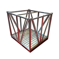 Mini conteneur démontable, pliable, amovible, déplaçable, avec une hauteur de 4 à 10 pieds