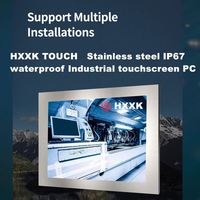 Tablet PC resistente de acero inoxidable de 17,3 pulgadas con panel impermeable IP67 para instalaciones de procesamiento de alimentos y bebidas uso industrial