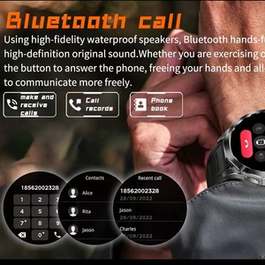 GA03 Relogio SmartWatch Android IOS BT5.0 Sports Mode Suivi <span class=keywords><strong>de</strong></span> la carte Surveillance <span class=keywords><strong>de</strong></span> la santé Montre intelligente à écran rond - Product Image 5