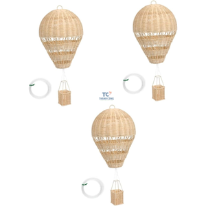 Decoración de habitación colgante de ratán globo de aire caliente para niños para decorar dormitorio bebé guardería habitaciones de Vietnam - Product Image 1