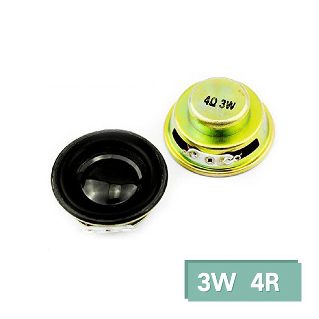 1PCS 3W 4R Speaker Horn Diameter 40MM 3 Watt 4 Ohm Mini Speakers Amplifier Rubber Gasket Loudspeaker Trumpet Speaker for