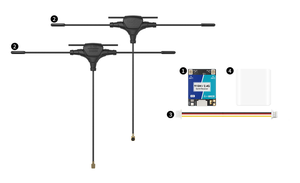 Récepteur double fréquence GEPRC ELRS 915M/2.4G <span class=keywords><strong>C3</strong></span> GemX Gemini pour drone FPV - Product Image 6