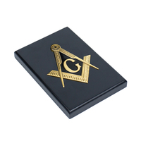 Cadre personnalisé pour récompenses des francs-maçons, fixation par vis, pour certificat, trophée en bois personnalisé, cadeau souvenir pour employé