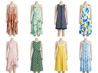 Robe d'été respirante en mousseline Modèle 2026.4 pour femme, mélange aléatoire multicolore, tailles 18-45 ans, disponible en gros et en lots combinés