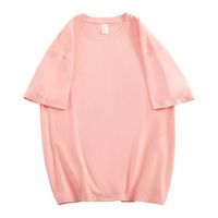 T-shirt en coton pour femme, logo personnalisé, 200 grammes, manches courtes, décontracté, doux, respirant, vente en gros pour l'été