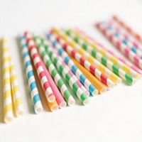 Pailles à boire jetables personnalisées en PLA, écologiques, de qualité alimentaire, biodégradables, recyclables, certifiées, en plastique et en papier