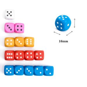 <strong>Personalised</strong> Custom Luxury Wooden Dice <strong>Set</strong> 10pcs Mixed Polyhedral Cubes D4 D8 D10 D20 DIY Game Dice for DND with Bag - Product Image 1