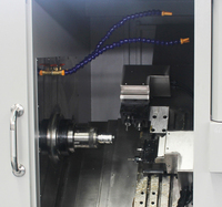 DAS Fresado de torno CNC de tipo pandilla de cama inclinada horizontal de alta precisión (recorrido largo) Control Digital de servicio medio único