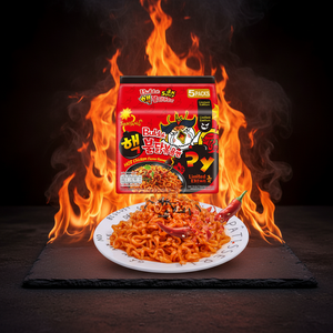 <span class=keywords><strong>Nouilles</strong></span> <span class=keywords><strong>coréennes</strong></span> <span class=keywords><strong>instantanées</strong></span> en gros, saveur poulet épicé 3X, <span class=keywords><strong>nouilles</strong></span> ramen 140g*5 paquets - Product Image 2