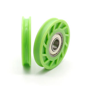 Rouleaux de roulement revêtus de POM en gros d'usine, glissières verticales en plastique en forme de U, rails de glisse, roues en plastique - Product Image 4