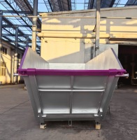 Conteneur de déchets industriels en acier de poubelle de saut de ³ de la capacité 9m résistant aux intempéries et durable