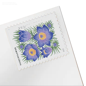 Lot de 100 autocollants personnalisés « Flore de montagne 2022 » – Étiquettes postales de différents pays – Où acheter 100 timbres permanents ? - Product Image 1