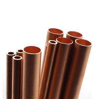Tuyau en cuivre 15mm 20mm 25mm 1/2 3/8 Tube droit Norme ASTM B280 Résistant aux hautes pressions pour climatiseur