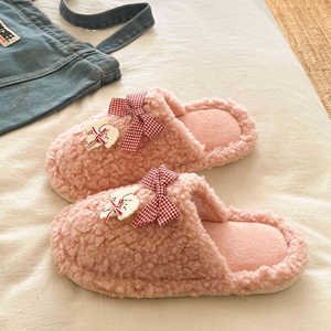 Chaussons en coton pour femmes, tendance, couleurs mélangées, style dessin animé, légers, durables, plats, pour usage intérieur/extérieur - Product Image 6