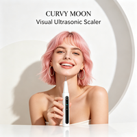 CURVY MOON Factory Nettoyeur dentaire ultrasonique étanche portable avec écran couleur pour le blanchiment des dents