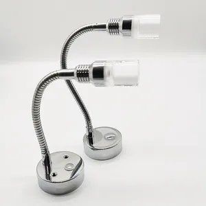 Flexible Gooseneck Wall Lamp LED Reading Light for Truck Motorhome Yachts Cabin Bedside or Seat