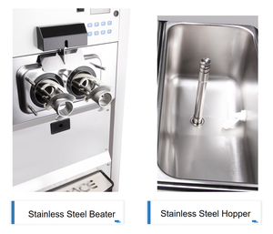 Không gian 3 hương vị mềm máy làm kem Top Ten 2 + 1 hỗn hợp Softy Máy làm kem - Product Image 4