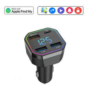 Chargeur de voiture <span class=keywords><strong>USB</strong></span> <span class=keywords><strong>C</strong></span> <span class=keywords><strong>20W</strong></span> à charge rapide avec traceur GPS, <span class=keywords><strong>adaptateur</strong></span> allume-cigare 4 ports, chargeur de téléphone de voiture PD QC pour iPhone Galaxy - Product Image 1