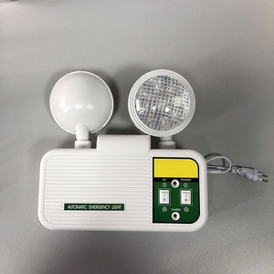 Automatic <b>Emergency</b> <b>Light</b> 2 X 8W LED Dual Head 360 Degree Rotate AC 85-265V White <b>Light</b> Plastic Body - Product Image 4