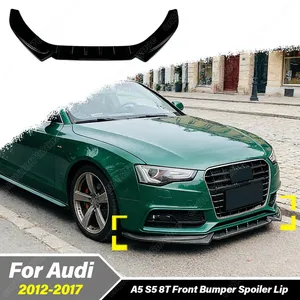 สำหรับ A5 S5 8T S-line ปี 2012 2013 2014 2015 2016 2017 ชุดอุปกรณ์ตกแต่งสปอยเลอร์กันชนหน้ารถยนต์ - Product Image 1