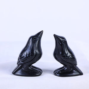 CrystalHola - Estatuas de Obsidiana Pulida al por Mayor [Boho], Cristal para Atraer la Riqueza, Tallado Decorativo en Piedra, Forma Irregular - Product Image 2