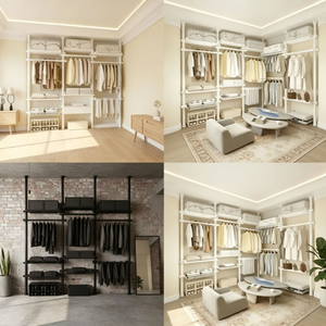 <span class=keywords><strong>Porte</strong></span>-vêtements multifonctionnel en métal à double niveau, pliable, minimaliste et moderne, pour usage domestique, type sur pied, applicable à la cuisine et à la <span class=keywords><strong>salle</strong></span> <span class=keywords><strong>de</strong></span> <span class=keywords><strong>bain</strong></span> - Product Image 6